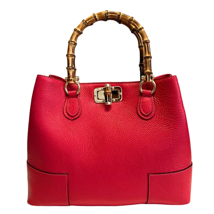 Merchandcarter-Modarno womens bag in genuine leather-red