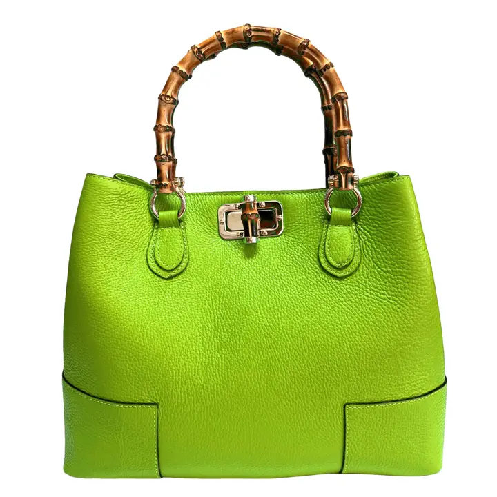 Merchandcarter-Modarno womens bag in genuine leather-Green