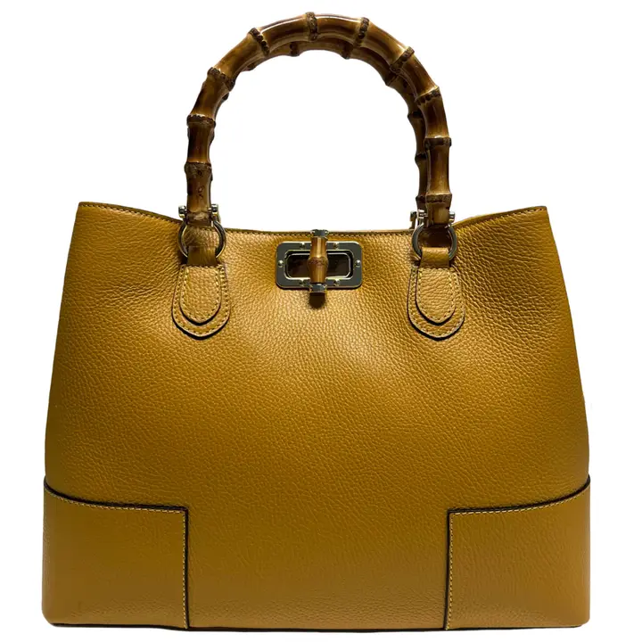 Merchandcarter-Modarno womens bag in genuine leather-Water-Mustards