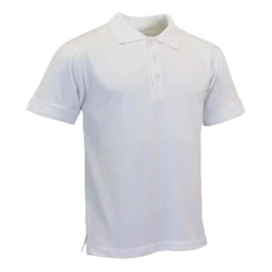 Polo-Shirt-white-Urban-Road-Mens-Premium-Comfort-Fit-Short-Sleeve-Plain-Merch-&-Cart