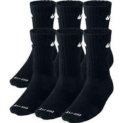 NIKE-DRI-FIT-CUSHIONED-6-PACK-CREW-SOCKS-SX6897-010 - Official Stock UK NIKE-DRI-FIT-CUSHIONED-6-PACK-CREW-SOCKS-SX6897-010 Nike - Buy Online UK at Merch & Carter