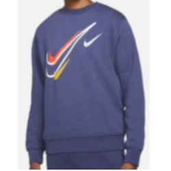 NIKE-MENS-MULTI-SWOOSH-CREW-SWEAT-NAVY-DQ3943-410- - Official Stock UK NIKE-MENS-MULTI-SWOOSH-CREW-SWEAT-NAVY-DQ3943-410- Nike - Buy Online UK at Merch & Carter