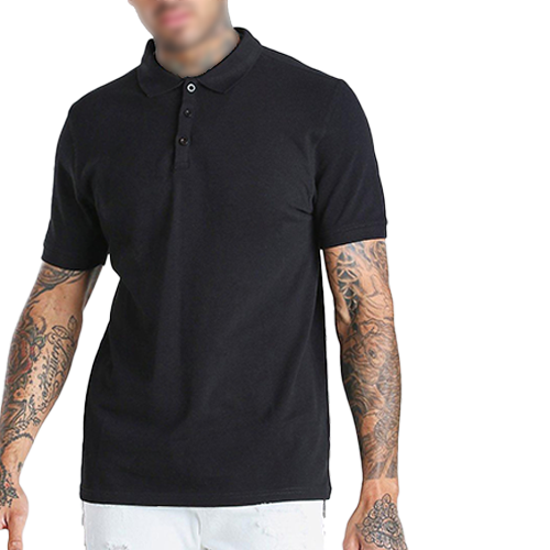 polo tee black