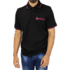 Black J5Fashion Logo Short Sleeve Polo Shirt