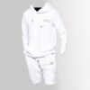 Tracksuits-TS2480-White Printed Hoodie And Shorts Tracksuit Merch-&-Cart