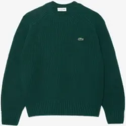 Thick-Carded-Wool-Crew-Neck-Sweater-Green-Merch-Onstores-Merch-&-Carter Thick Carded Wool Crew Neck Sweater-Green-Merch-Onstores-Merch-&-Carter