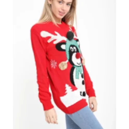 Pom Pom Festive Christmas Knitted Jumper-s-Merch-Onstores-Merch-&-Carter Pom Pom Festive Christmas Knitted Jumper (Copy) - Buy Online UK at Merch & Carter