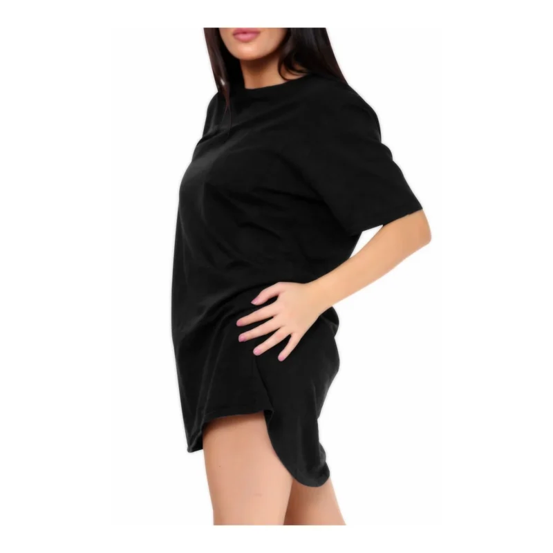 Merch-&-Carter-online-store-women-night-wear-Long-Tshirt-amazon-Etsy-Temu-asda-argos-tesco-Black-side Merch-&-Carter-online-store-women-night-wear-Long-Tshirt-amazon-Etsy-Temu-asda-argos-tesco-Black-side