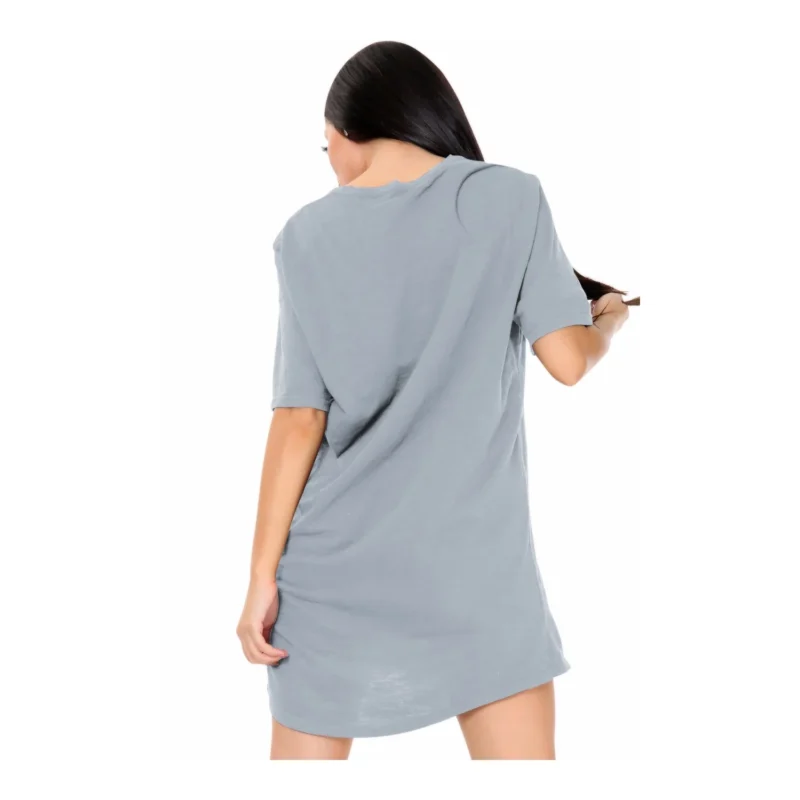 Merch-&-Carter-online-store-women-night-wear-Long-Tshirt-amazon-Etsy-Temu-asda-argos-tesco-dark-Grey-rear
