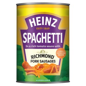 Ready meal Heinz spaghetti merch & Carter
