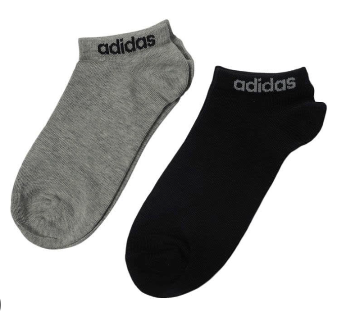 ADIDAS MENS 2 PACK SOCKS