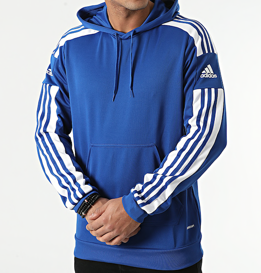 ADIDAS MENS SQUADRA 21 HOODIE BLUE