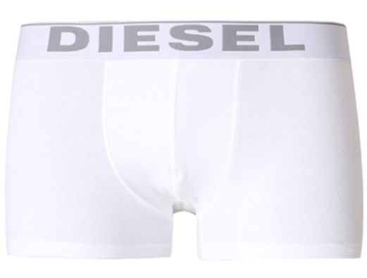 DIESEL MENS 1 PACK BOXER SHORTS WHITE