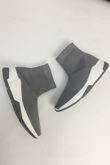 Grey High Top Runner Sock Trainer - Photo 4 Grey High Top Runner Sock Trainer