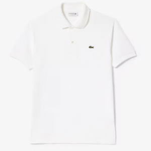 LACOSTE MENS L12.12 CLASSIC FIT POLO SHIRT WHITE