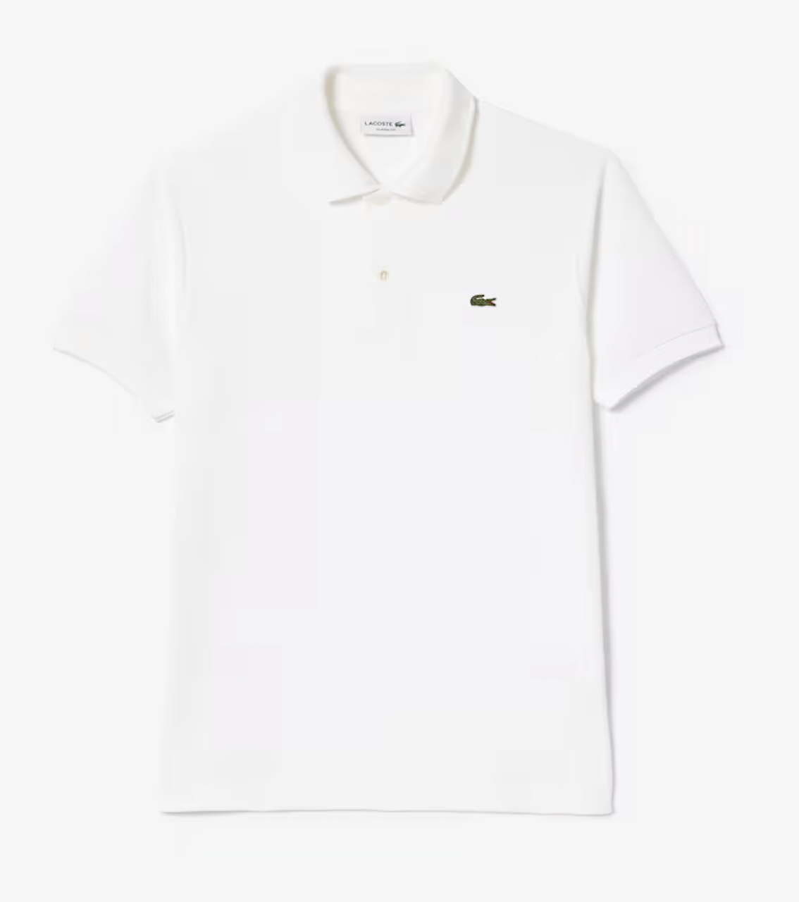 LACOSTE MENS L12.12 CLASSIC FIT POLO SHIRT WHITE