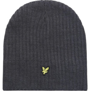 LYLE & SCOTT MENS RIBBED BEANIE DK. GREY