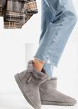 Mocha Faux Fur Lined Zip Ankle Boots - Official Stock UK Mocha Faux Fur Lined Zip Ankle Boots