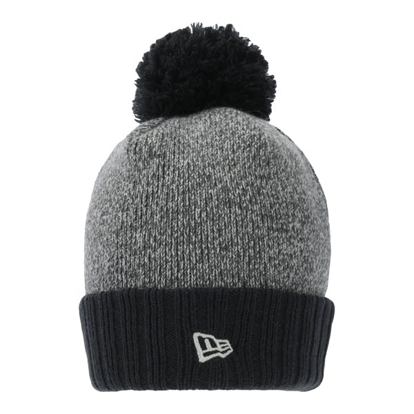 NEW ERA ADULTS BOBBLE BEANIE GREY/NAVY