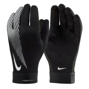 NIKE ADULTS ACADEMY THERMA-FIT FOOTBALL GLOVES BLACK