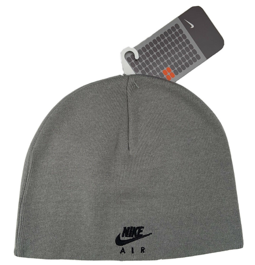 NIKE WOMENS AIR BEANIE HAT GREY