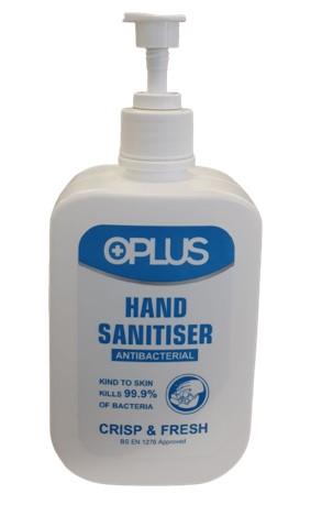 OPlus Antibacterial Hand Sanitizer Gel 500ml - Official Stock UK OPlus Antibacterial Hand Sanitizer Gel 500ml