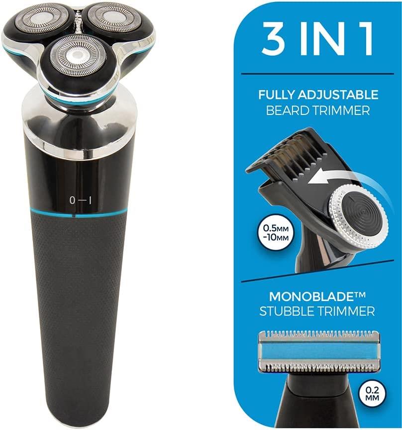 Paul Anthony Lithium Pro 3 USB Wet & Dry Mens Rotary Shaver - H5021 - Photo 3 Paul Anthony Lithium Pro 3 USB Wet & Dry Mens Rotary Shaver - H5021