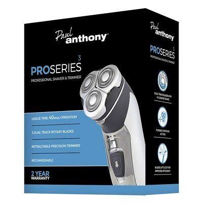 Paul Anthony ‘Pro Series 3’ Titanium Mens Cordless Rotary Shaver - Official Stock UK Paul Anthony 'Pro Series 3' Titanium Mens Cordless Rotary Shaver