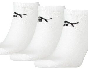 PUMA ADULTS 3 PACK TRAINER SOCKS WHITE