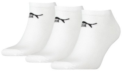 PUMA ADULTS 3 PACK TRAINER SOCKS WHITE