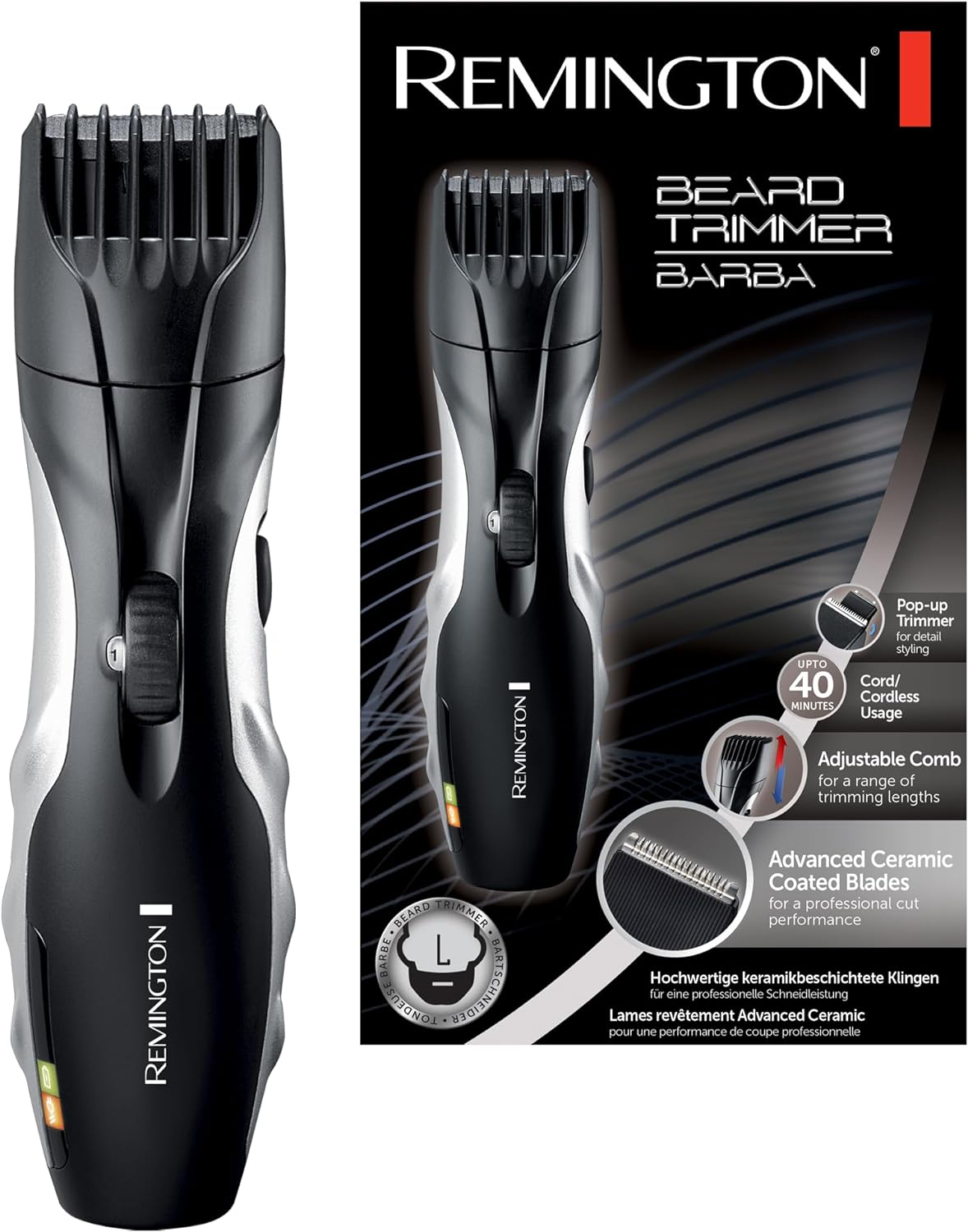 Remington Barba Beard Trimmer MB320C - Official Stock UK Remington Barba Beard Trimmer MB320C