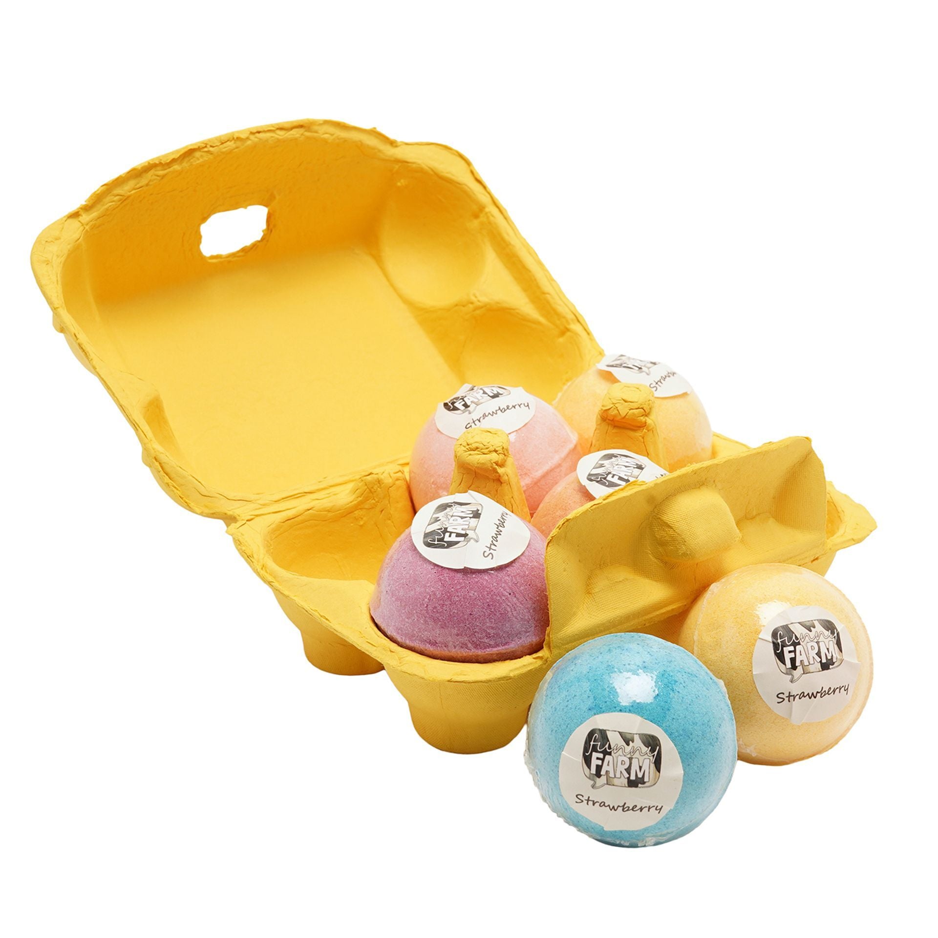 The Funny Farm Bath Fizzers in an Egg Box - "Chirpy Clean" - Photo 4 The Funny Farm Bath Fizzers in an Egg Box - "Chirpy Clean"