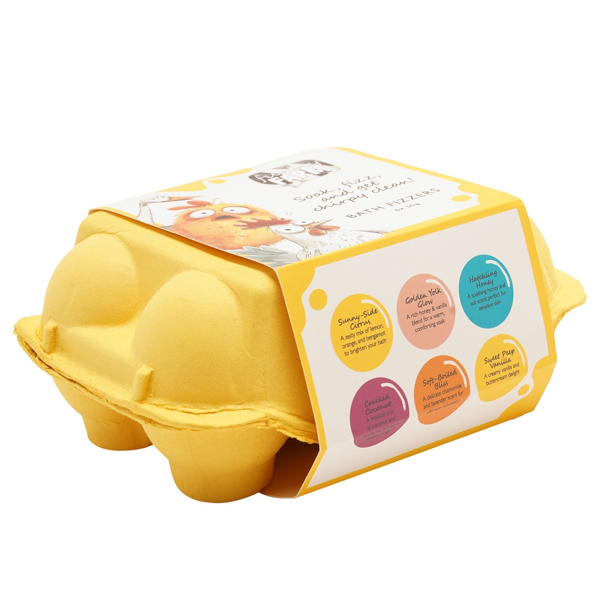 The Funny Farm Bath Fizzers in an Egg Box - "Chirpy Clean" - Photo 6 The Funny Farm Bath Fizzers in an Egg Box - "Chirpy Clean"