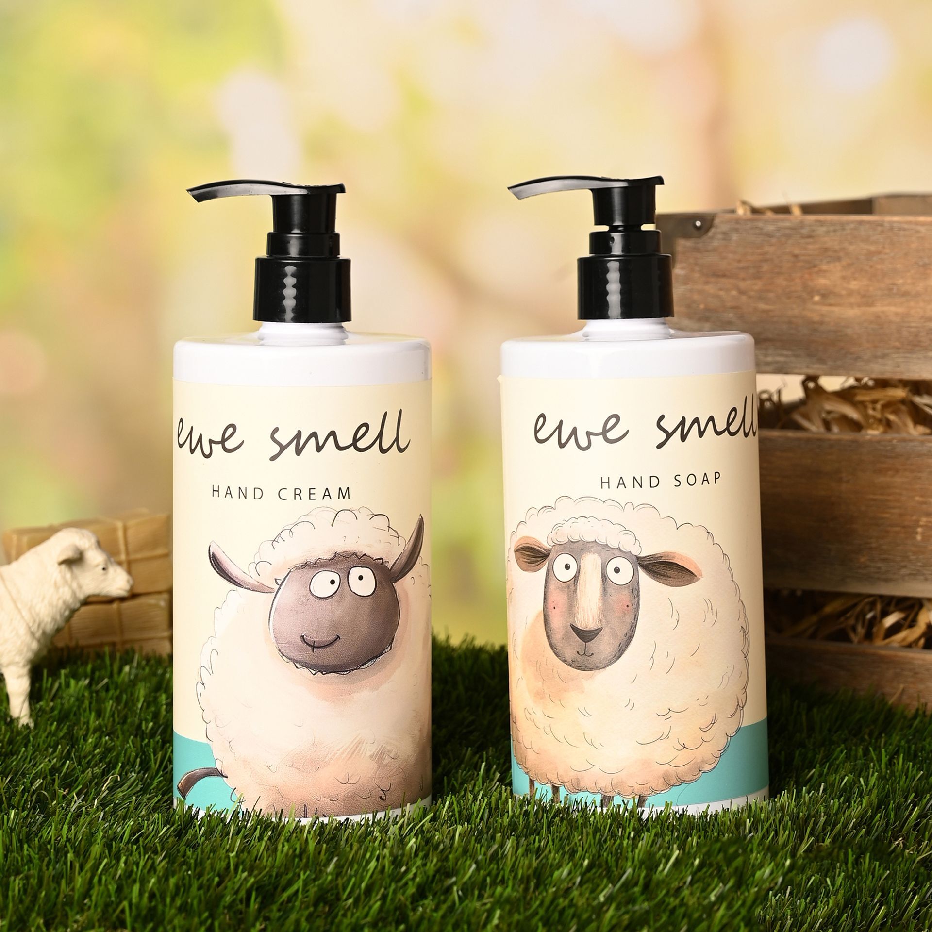 The Funny Farm Hand Soap & Hand Cream Set 500ml - "Ewe Smell"