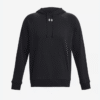 UNDER ARMOUR MENS RIVAL FLEECE OVERHEAD HOODY BLACK