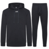 UNDER ARMOUR MENS RIVAL FLEECE TRACKSUIT BLACK