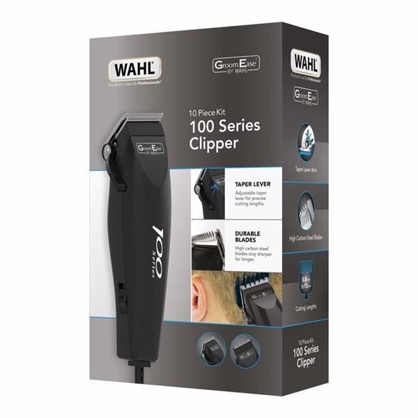 Wahl 100 Groomease Series Hair Clipper For Mens – Black - Official Stock UK Wahl 100 Groomease Series Hair Clipper For Mens - Black